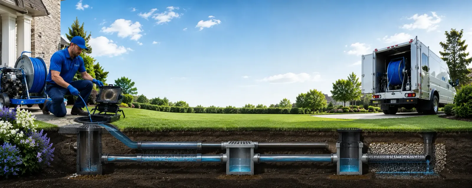 Outdoor drain cleaning information for Corunna, IN